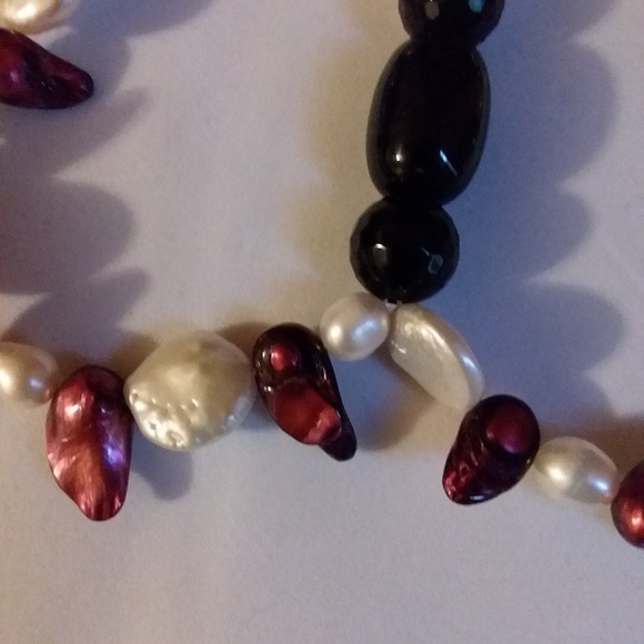 Lucien Piccard genuine freshwater red pearls brac - Picture 3 of 3